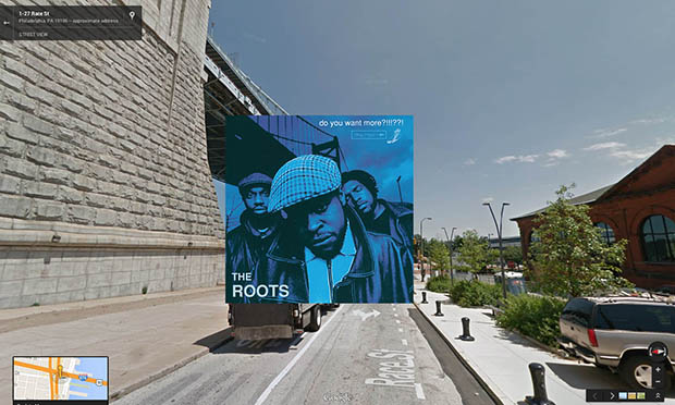 Ikonische Hip Hop Album Cover Foto Sets In Google Street View Wo