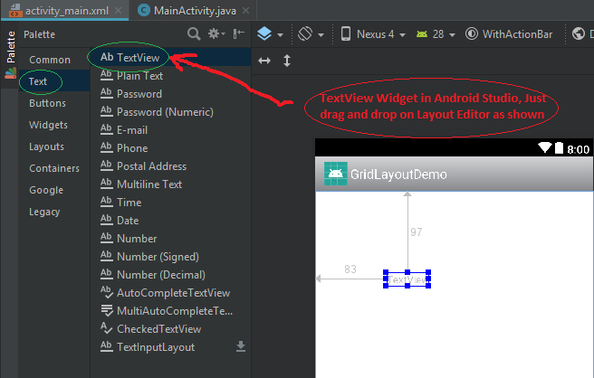 testview text in a style android testview text in a style android