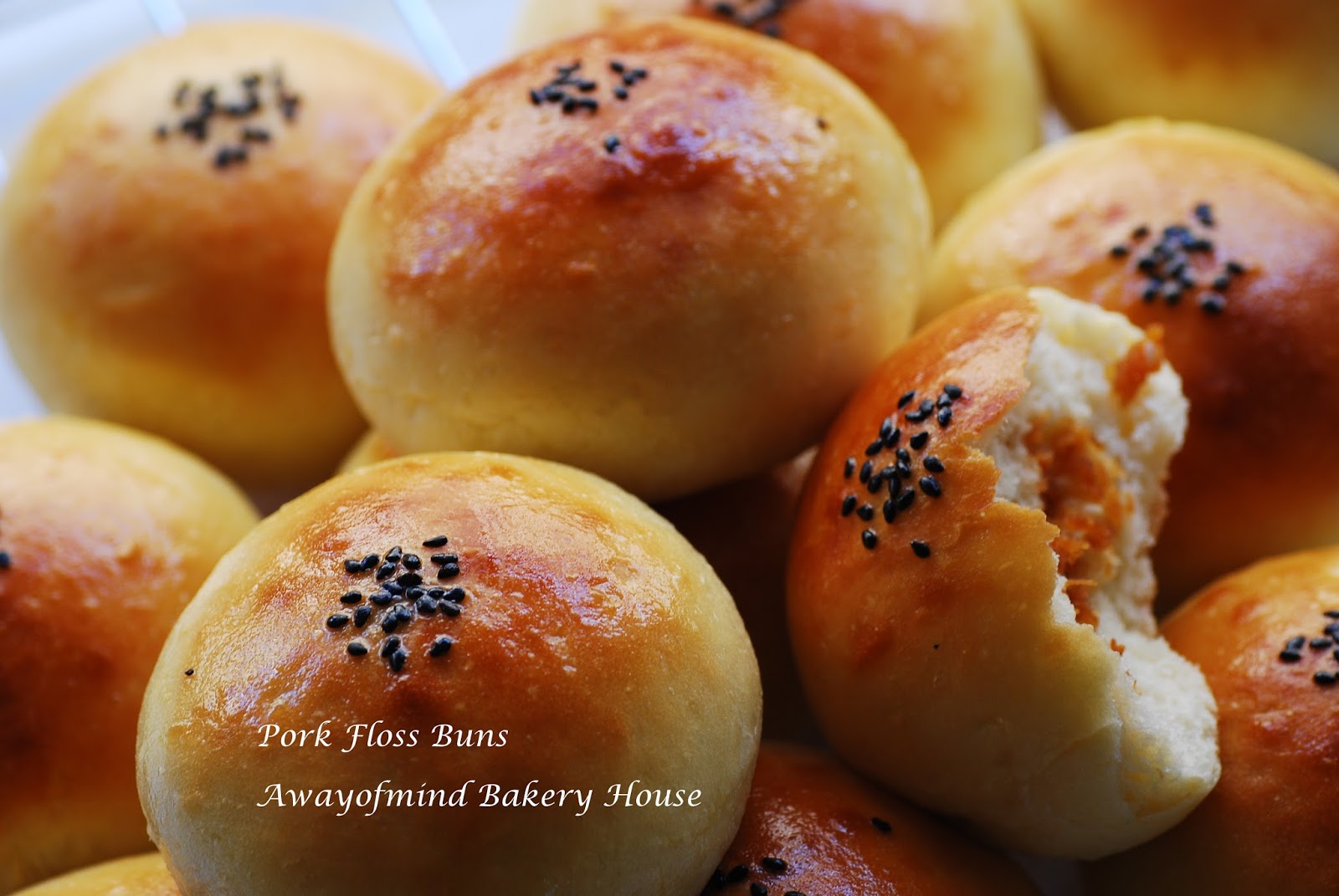 Awayofmind Bakery House Pork Floss Buns 肉鬆面包 (65C Tangzhong Method)