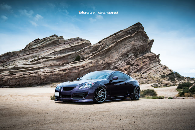 2010 Hyundai Genesis With 20 Inch BD-1’s in Matte Graphite - Blaque Diamond Wheels