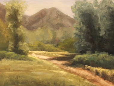 "pathway" Plein Air, Wheeler Farm, July 23 2011