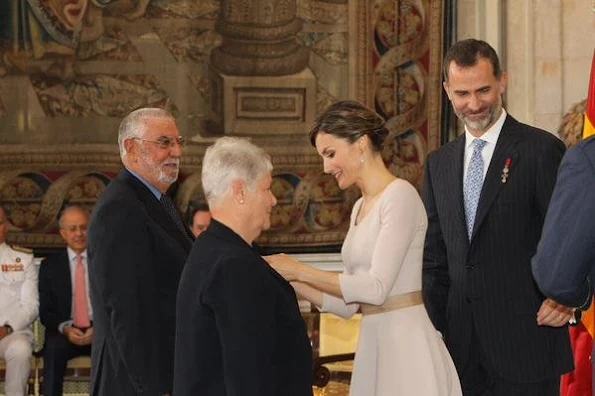 Spanish Royals deliver 'Order of the Civil Merit' awards. King Felipe VI of Spain and Queen Letizia of Spain attend the 'Order of the Civil Merit' ceremony 