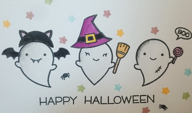[DIY] Halloween-Special: Booyah! Little Ghosts Say Hi: Happy Halloween Greeting Card