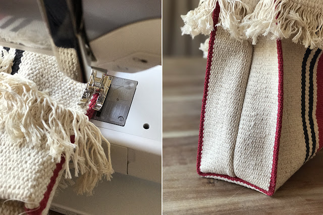 Bolso con alfombra de IKEA Bolso con alfombra de IKEA