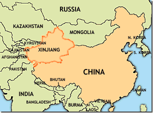 Image result for xinjiang central asia map