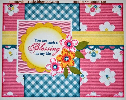 http://stampwithtrude.blogspot.com Stampin' Up! greeting card by Trude Thoman Blessing from Heaven stamp set