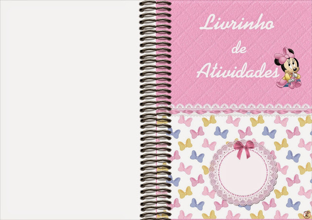 Lovely Minnie Baby, Free Printable Cloring Book.