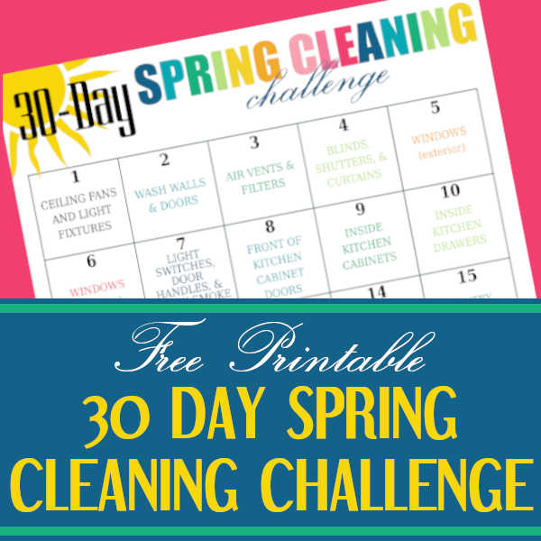 Diy Home Sweet Home 30 Day Deep Cleaning Checklist