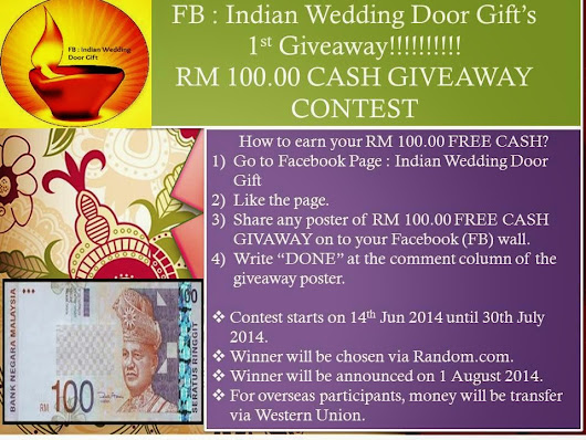 Indian Wedding Door Gifts 1st Giveaway