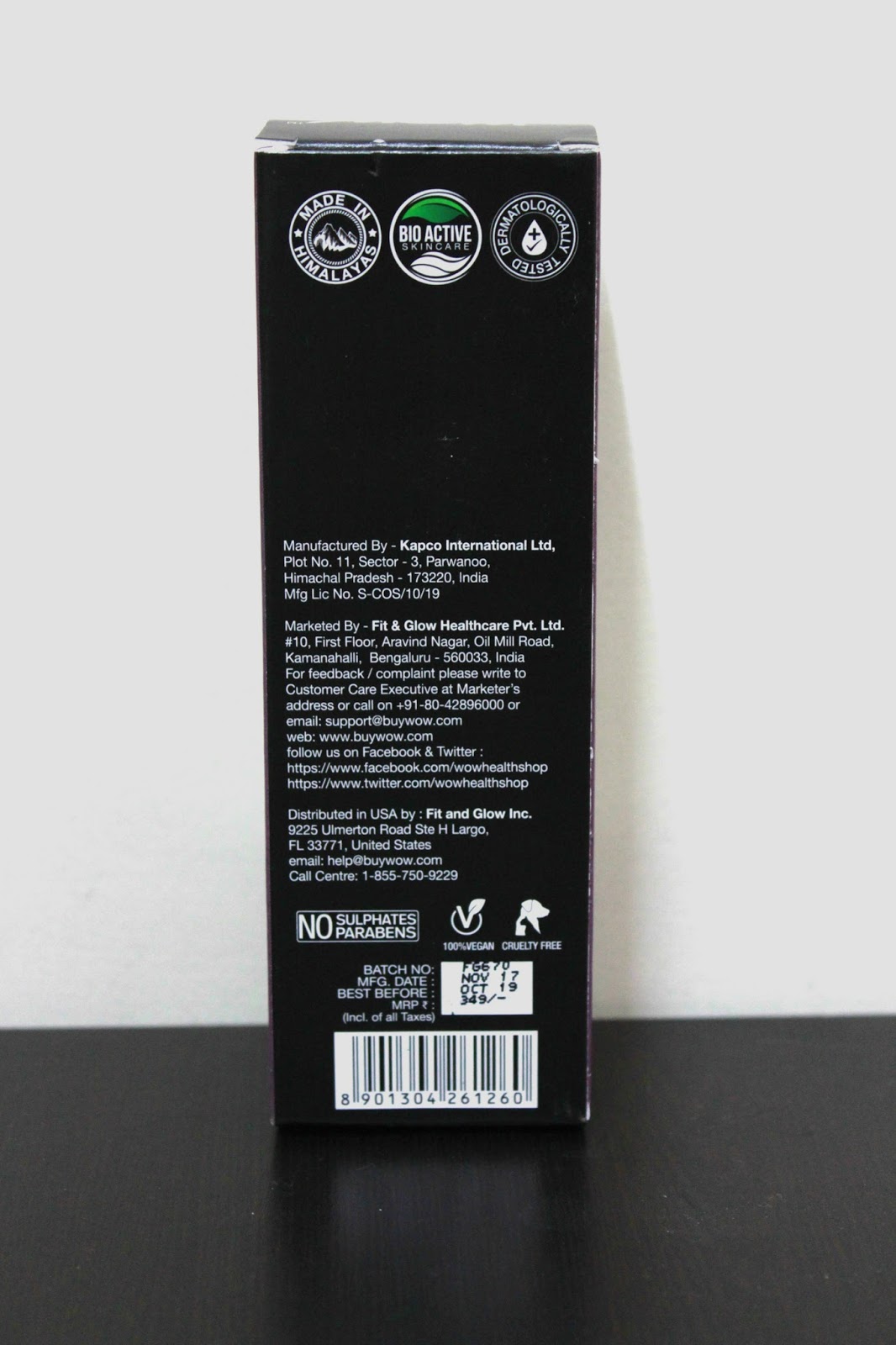 NEW ACTIVATED CHARCOAL FACE WASH - Review... In Collaboration with WOW ...