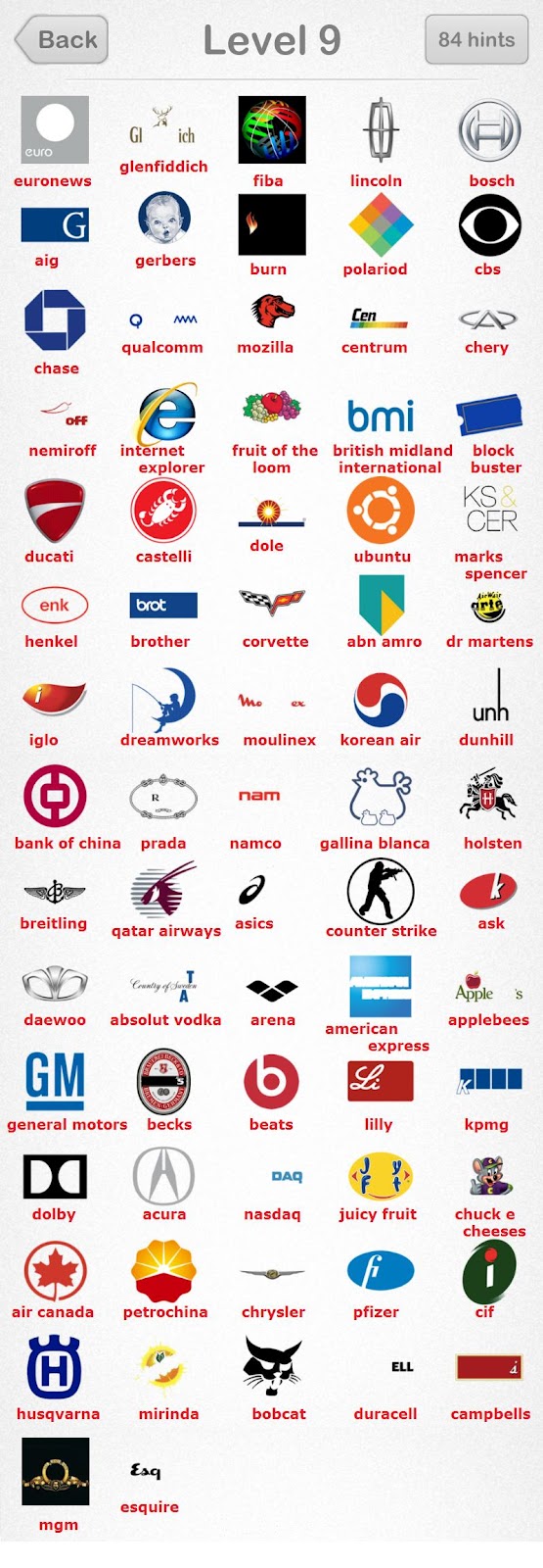 Quiz Logo Game Answers Internet Quiz