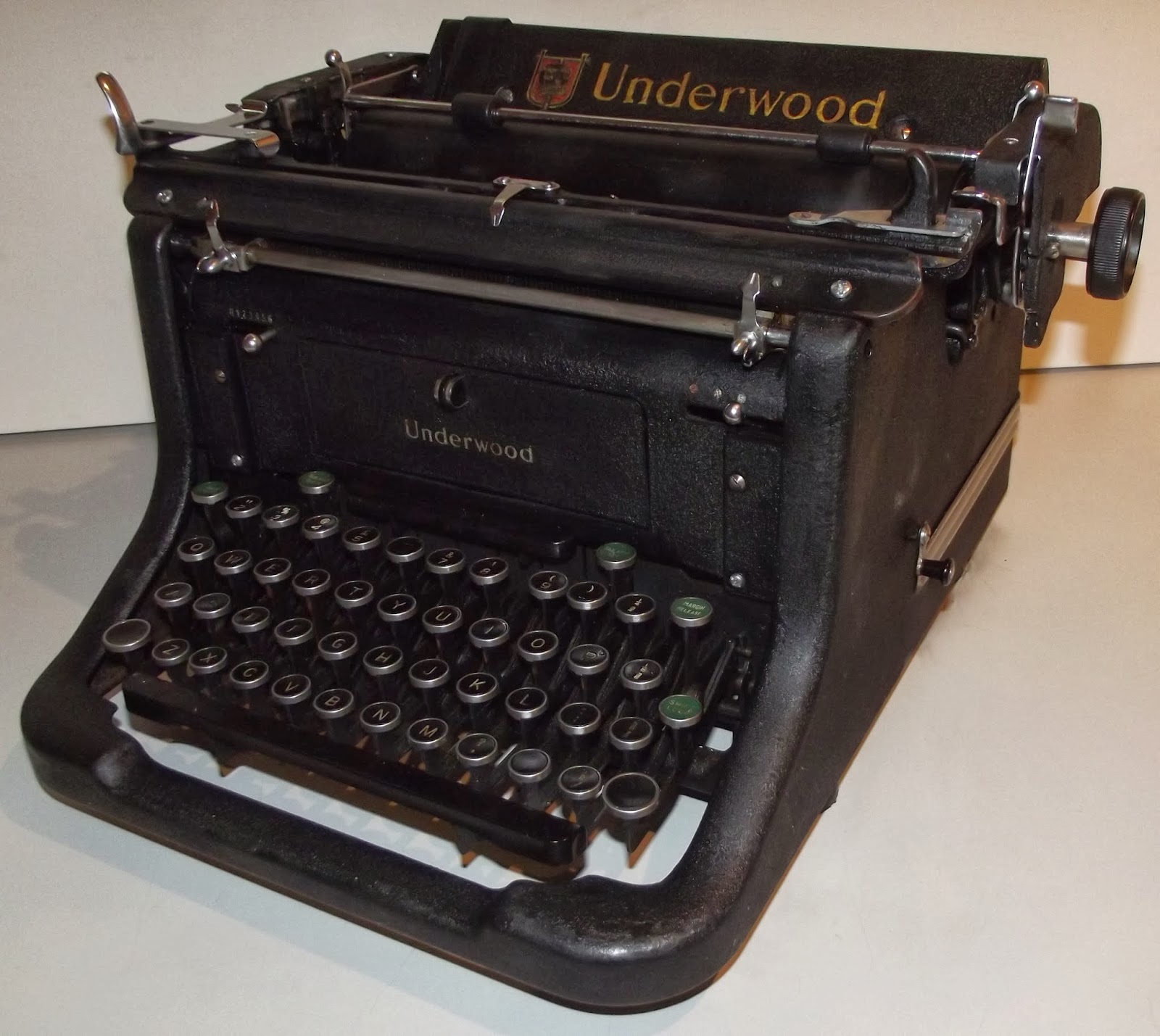 Underwood Master Model Typewriter.