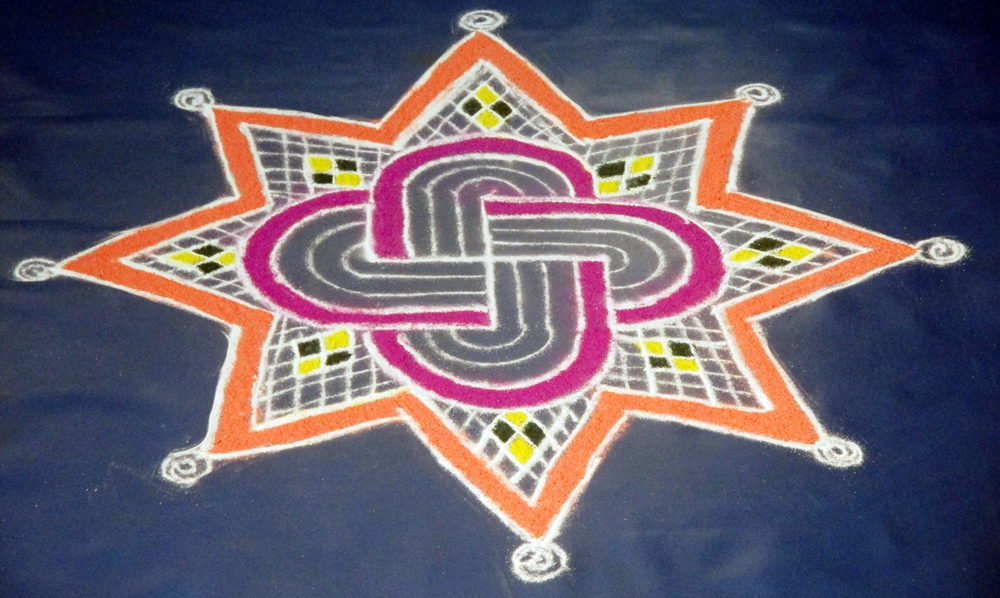 Friday kolam | Padikolam