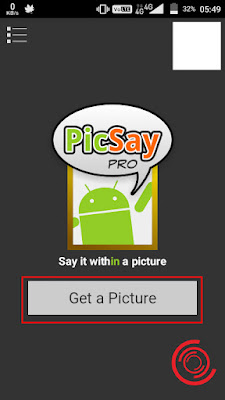 1. Langkah pertama silakan kalian buka aplikasi Picsay Pro lalu pilih Get a Picture