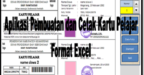 Aplikasi Kartu Pelajar Smp Excel / Aplikasi Kartu Pelajar