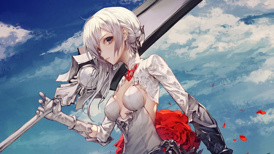 Anime Girl Warrior Sword 4k Wallpaper 286