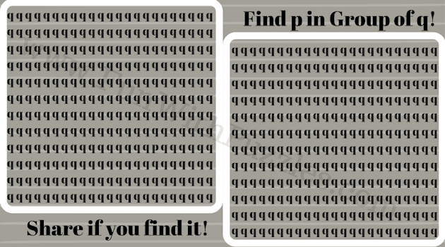 Finding p in Group of q, Picture Puzzle
