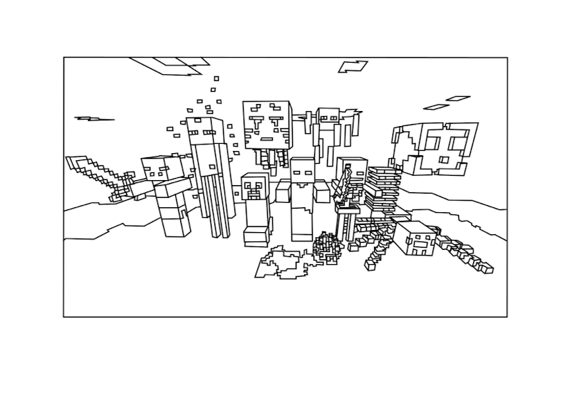 Coloring Pages Minecraft Kids Visiting Hope Post Inspired Comments Cute