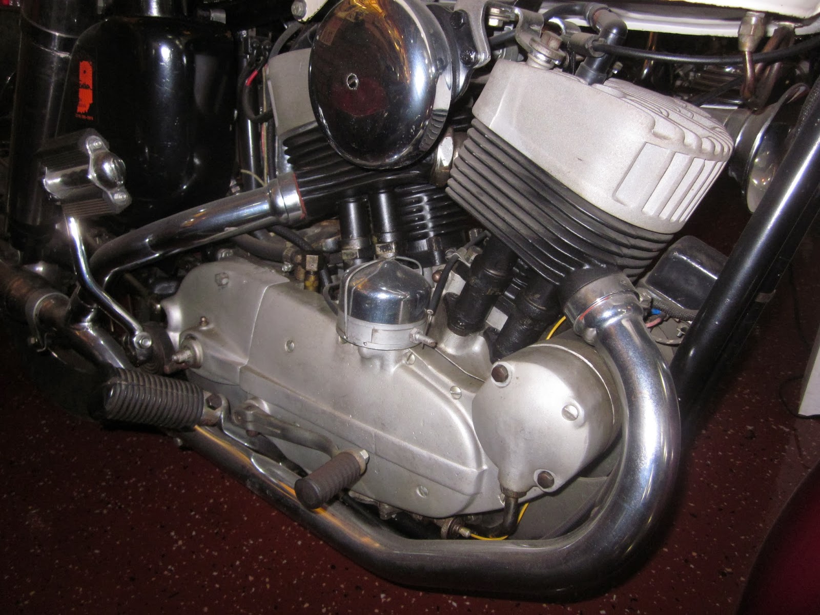 OldMotoDude 1952 Harley Davidson Model K on display at the World of