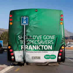 City bus advertising