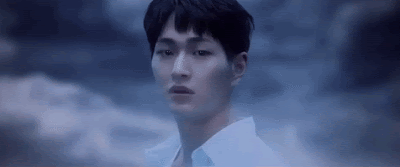 onew blue gif