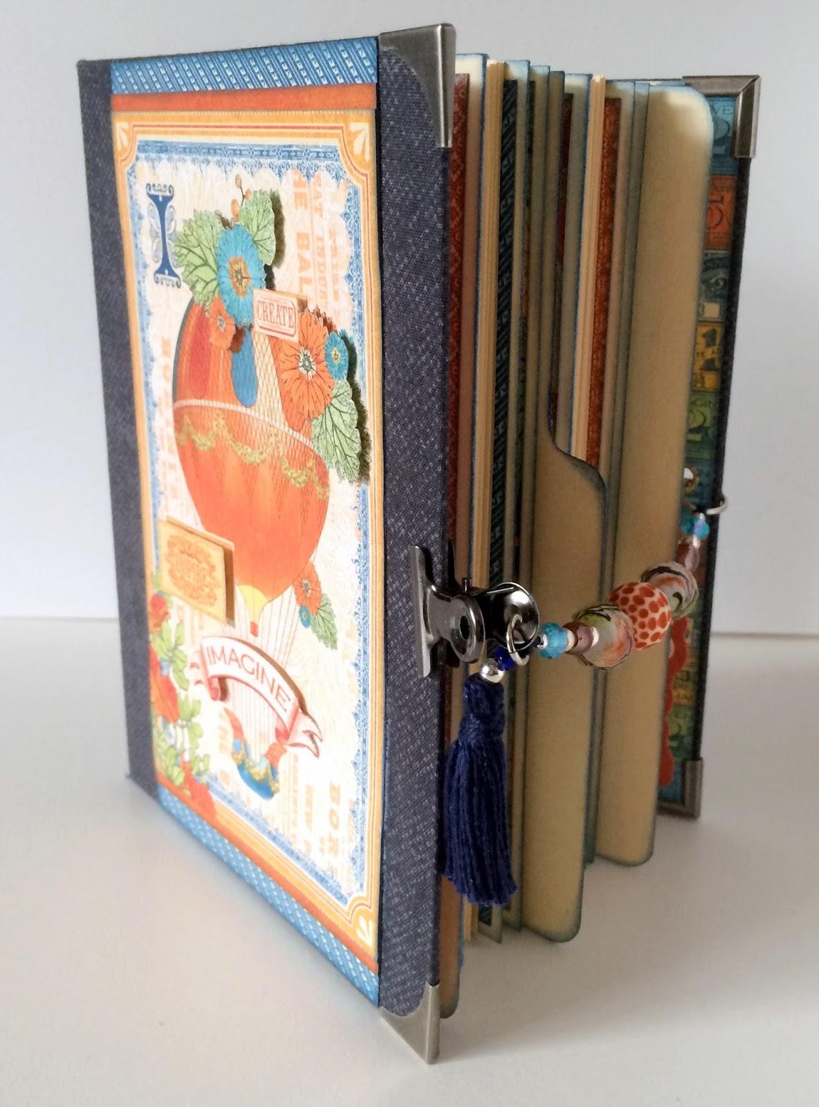 My Mindful Creations Graphic 45's World's Fair Altered File Folder Journal / Mini Album Combination