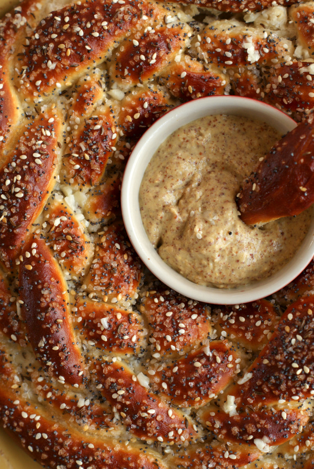 Cheese Stuffed Braided Pretzel Ring The Two Bite Club