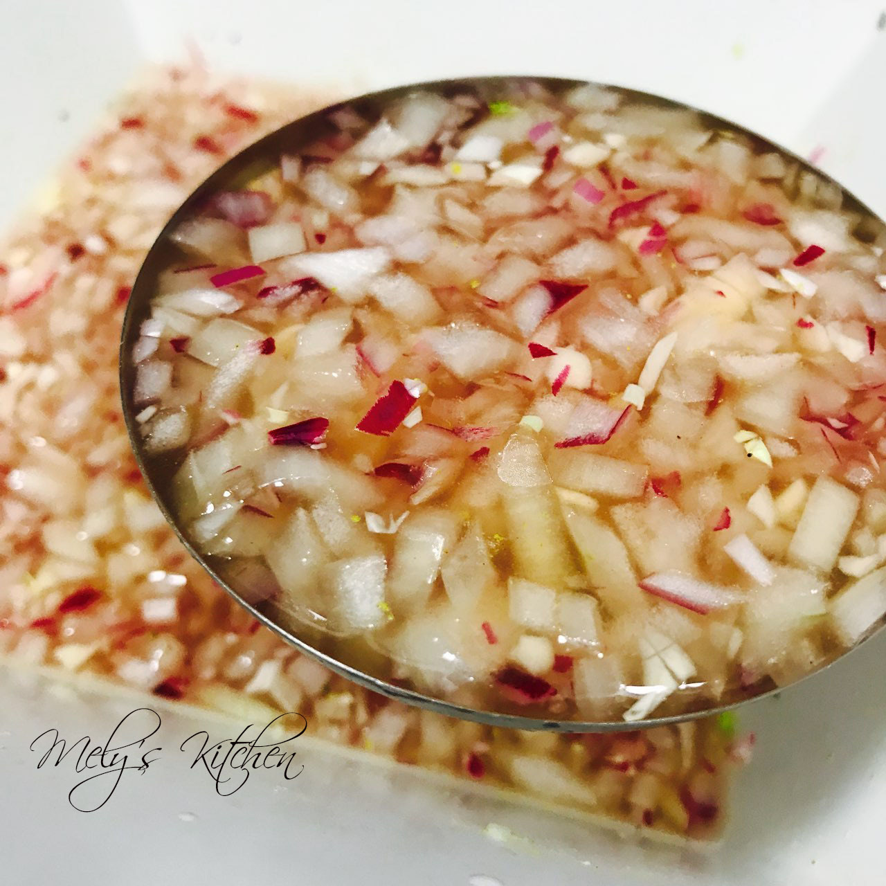Mely's kitchen Vinegar Onion Dipping Sauce