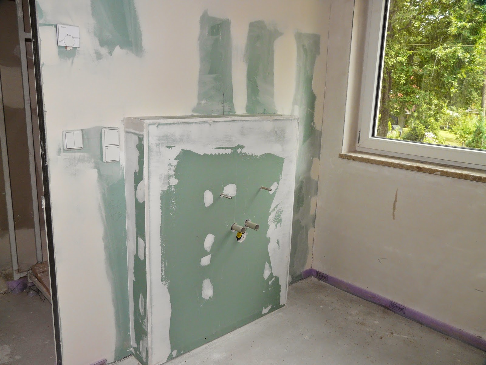 FIBAV - HAUS (HS BAU) Bautagebuch: 08.07.14 - Trockenbau geht weiter