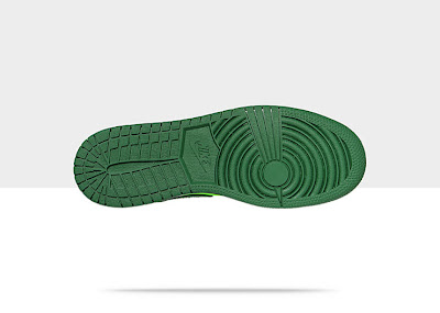 Air Jordan 1 Mid (3.5y-7y) Boys' Shoe Gorge Green/Black-Electric Green, Style - Color # 554725-330