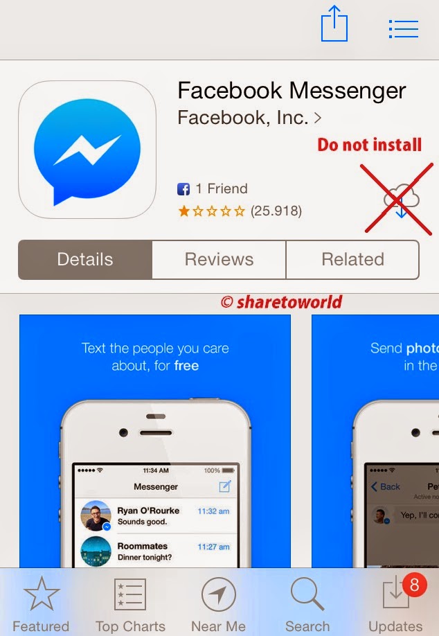 i want to install messenger app