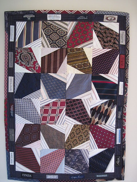 Quilt Inspiration: Shirt-and-tie quilts, by Nancy Sturgeon
