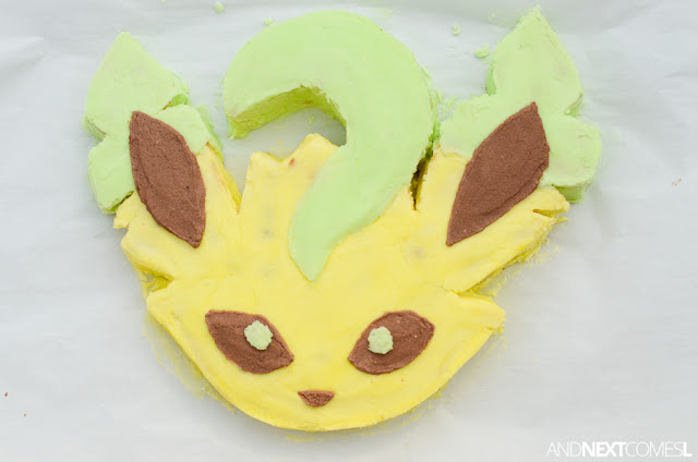 Leafeon Pokemon birthday cake ideas