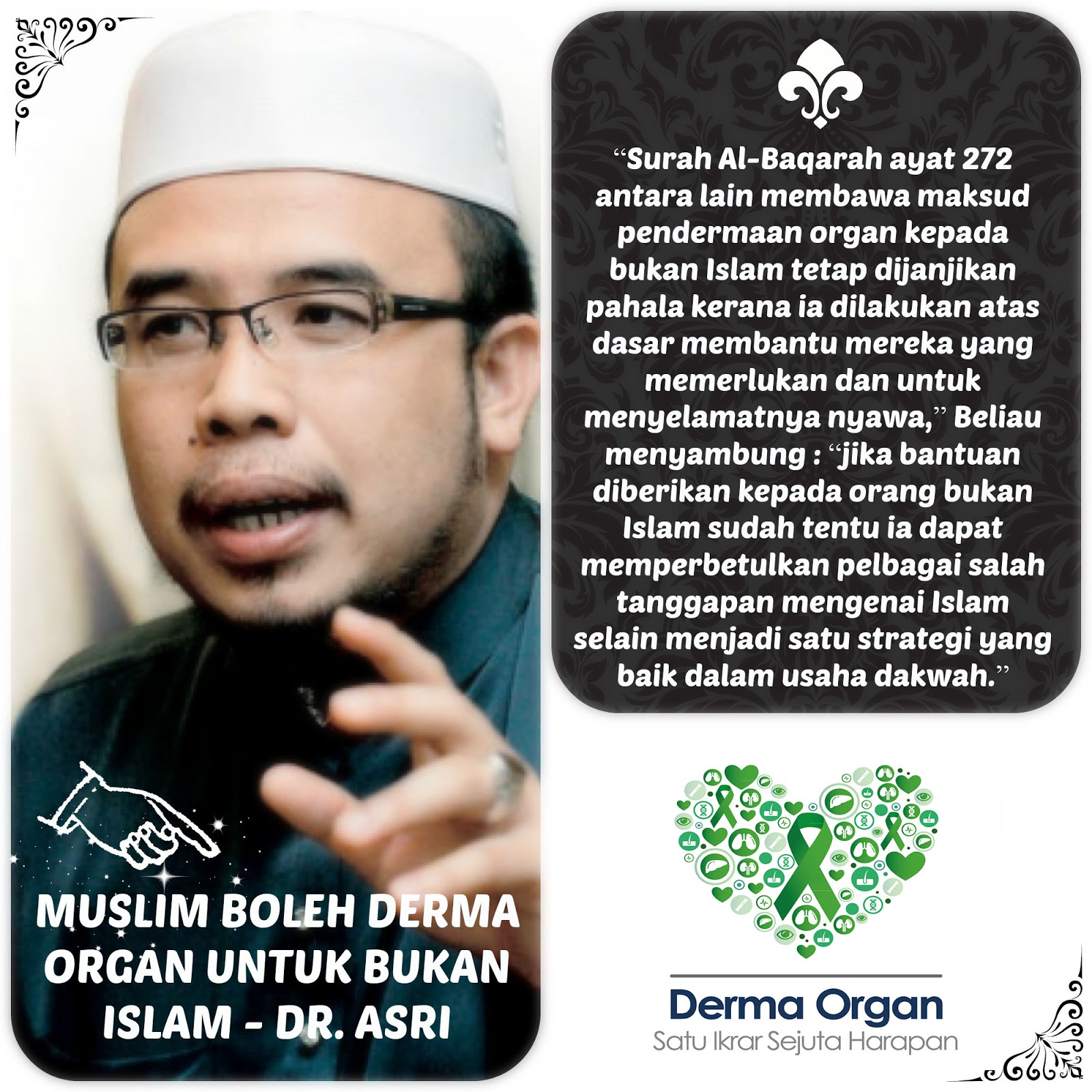 Derma Organ: Bolehkah orang Islam menderma organ kepada 