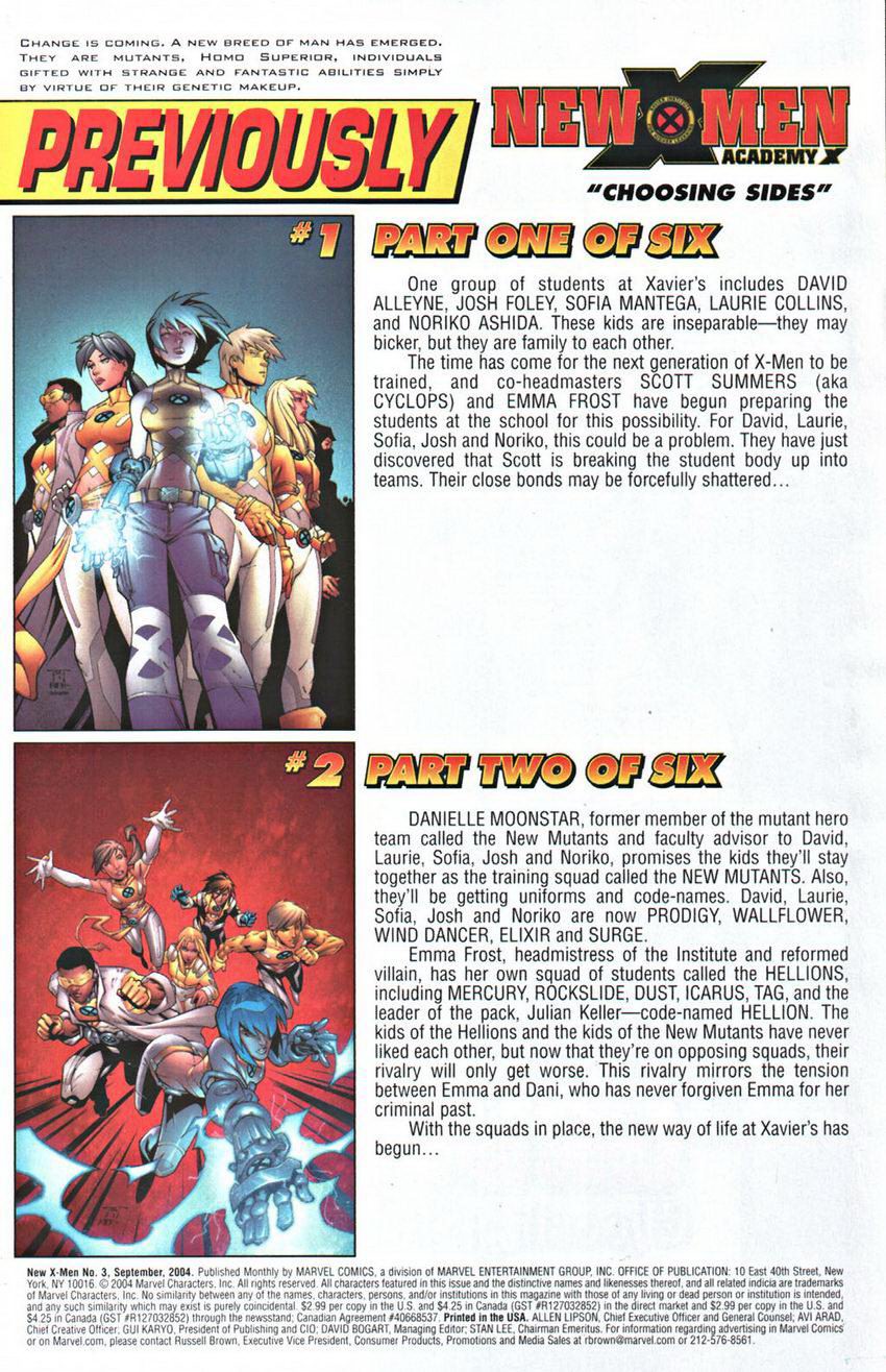 New X-Men v2 - Academy X new x-men #003 trang 2