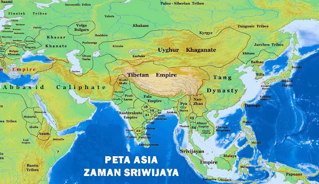Gambar Peta Asia Kuno Zaman Sriwijaya