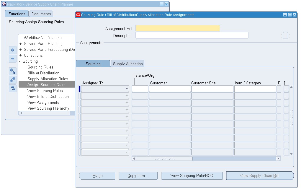 Value Chain Planning: Service Parts Planning Setup - Step 5
