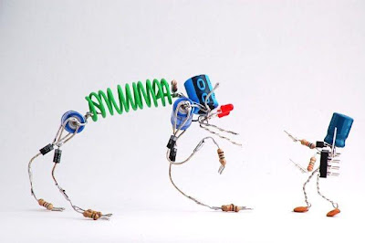 Robots hechos con circuitos de radio
