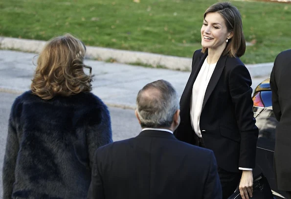 Queen Letizia of Spain attends a Seminar on Assistance Nutrigenomics at CSIC Institute