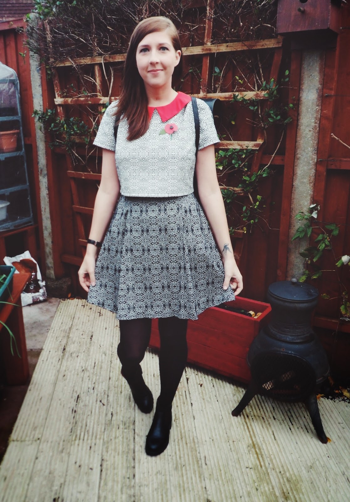 fbloggers, fblogger, fashion, fashionbloggers, wiw, ootd, outfitoftheday, lotd, lookoftheday, whatimwearing, whatibought, primark, asos, boots, peterpancollar, remembrancesunday, poppy, asseenonme