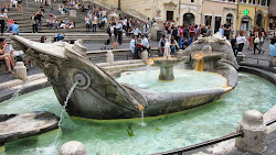 La fontaine de Piazza di Spagna