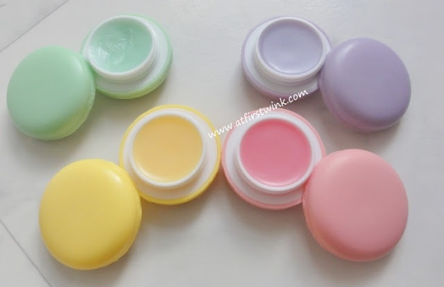 It's skin Macaron Lip Balms colorful contents