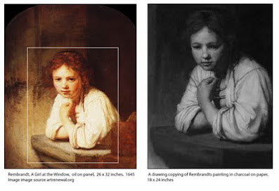 A master copy of a Rembrandt painting.