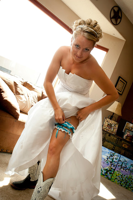 Wedding Garter Set in Turquoise & White Satin by Sugarplum Garters