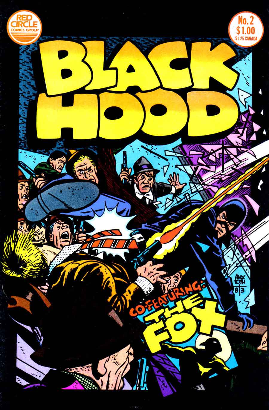 Black Hood v1 #2 red circle comic book cover art by Alex Toth