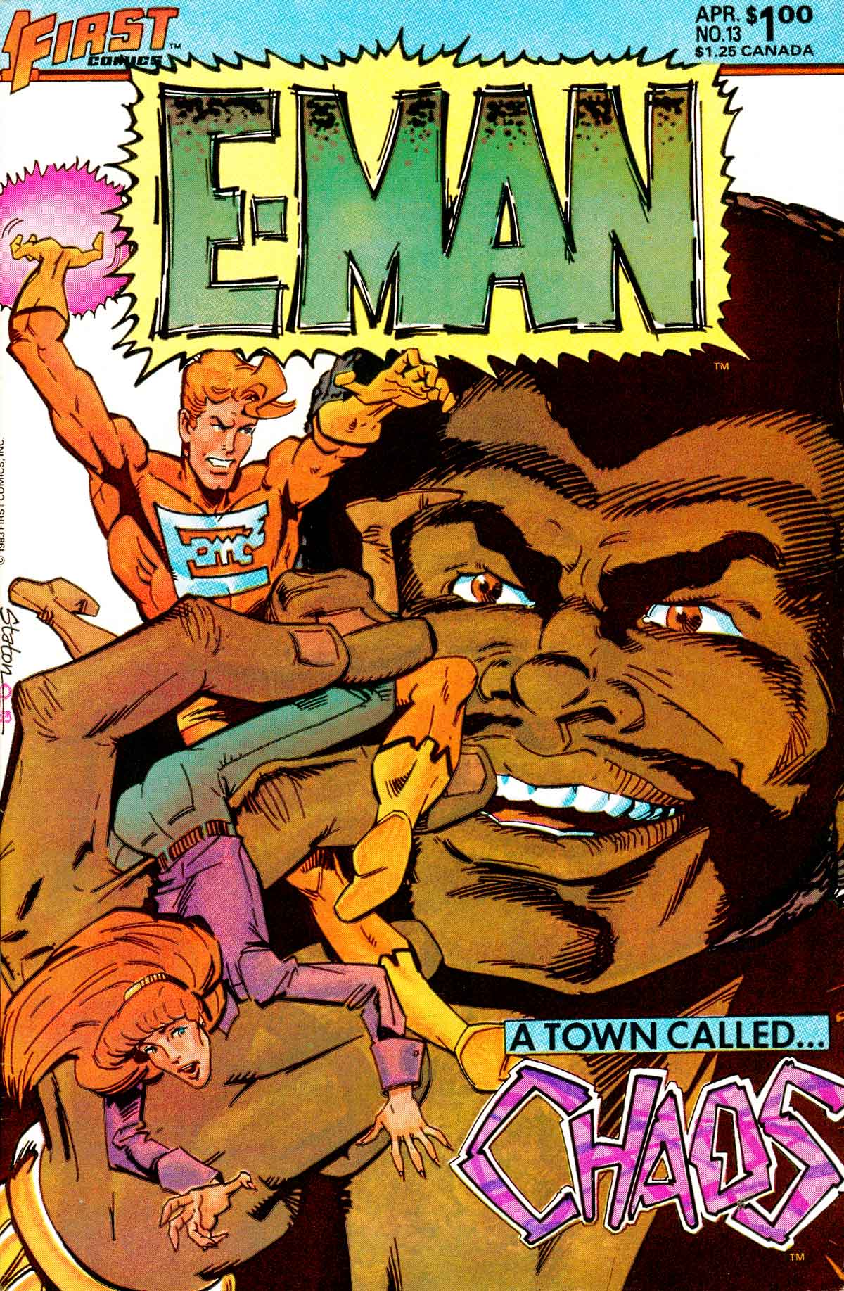 Read online E-Man (1983) comic -  Issue #13 - 1