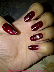 nail indian bridal nails balls nyx cute glided rhinestones glitter golden base steel added woman