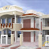 Indian home design with plan - 5100 Sq. Ft.