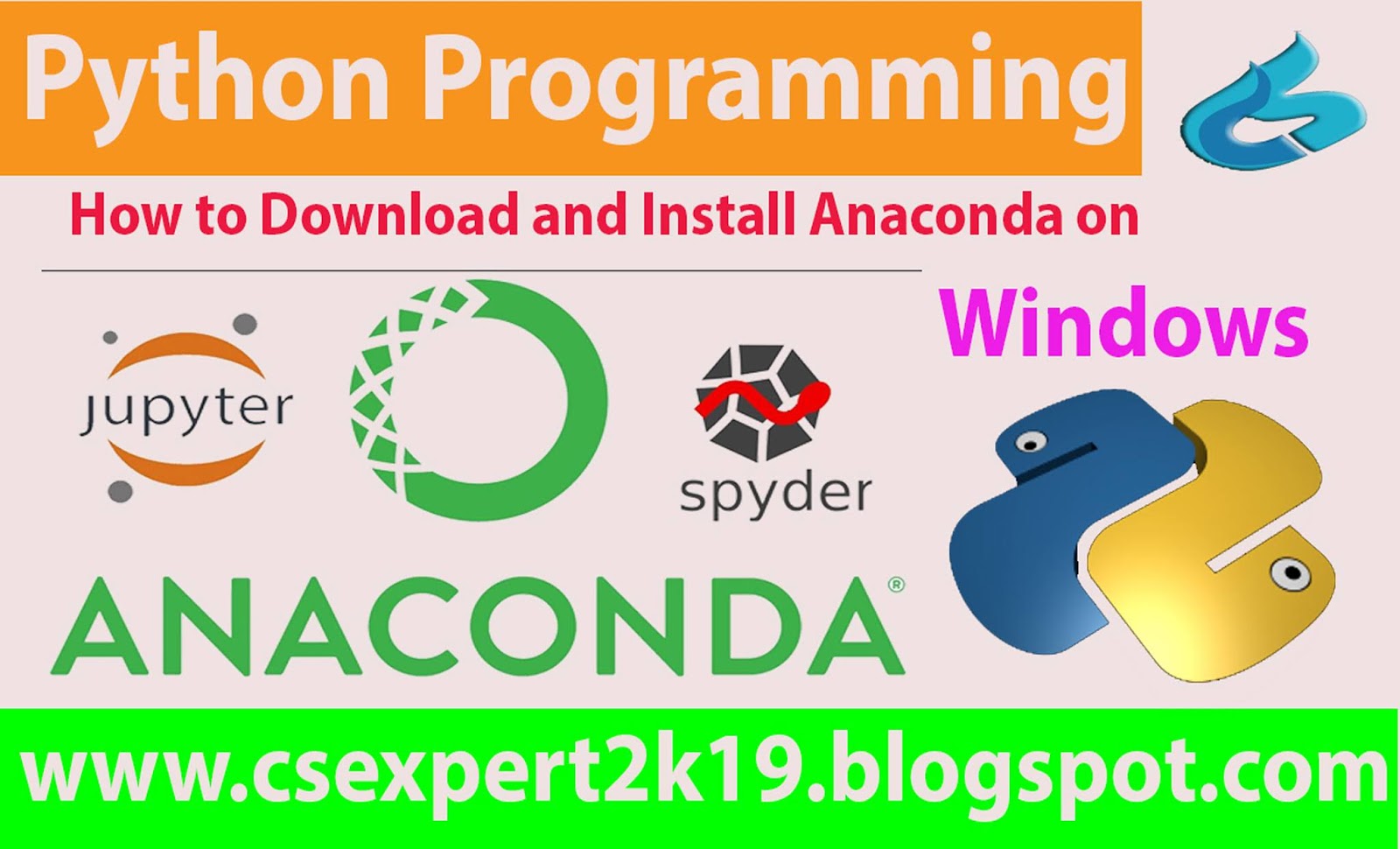 AI - How to Download and Install Anaconda and Jupyter Notebook - CS Expert