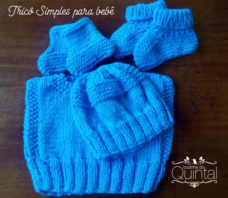 sapatinho facil de bebe em trico